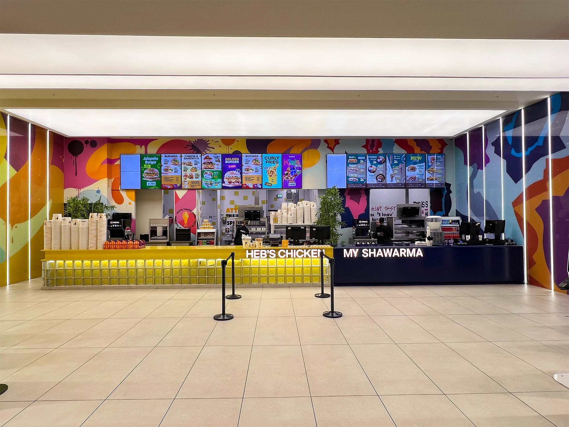 Projekt i Përfunduar i ri Dizajn Enterieri për “Heb’s” në Prishtina Mall
